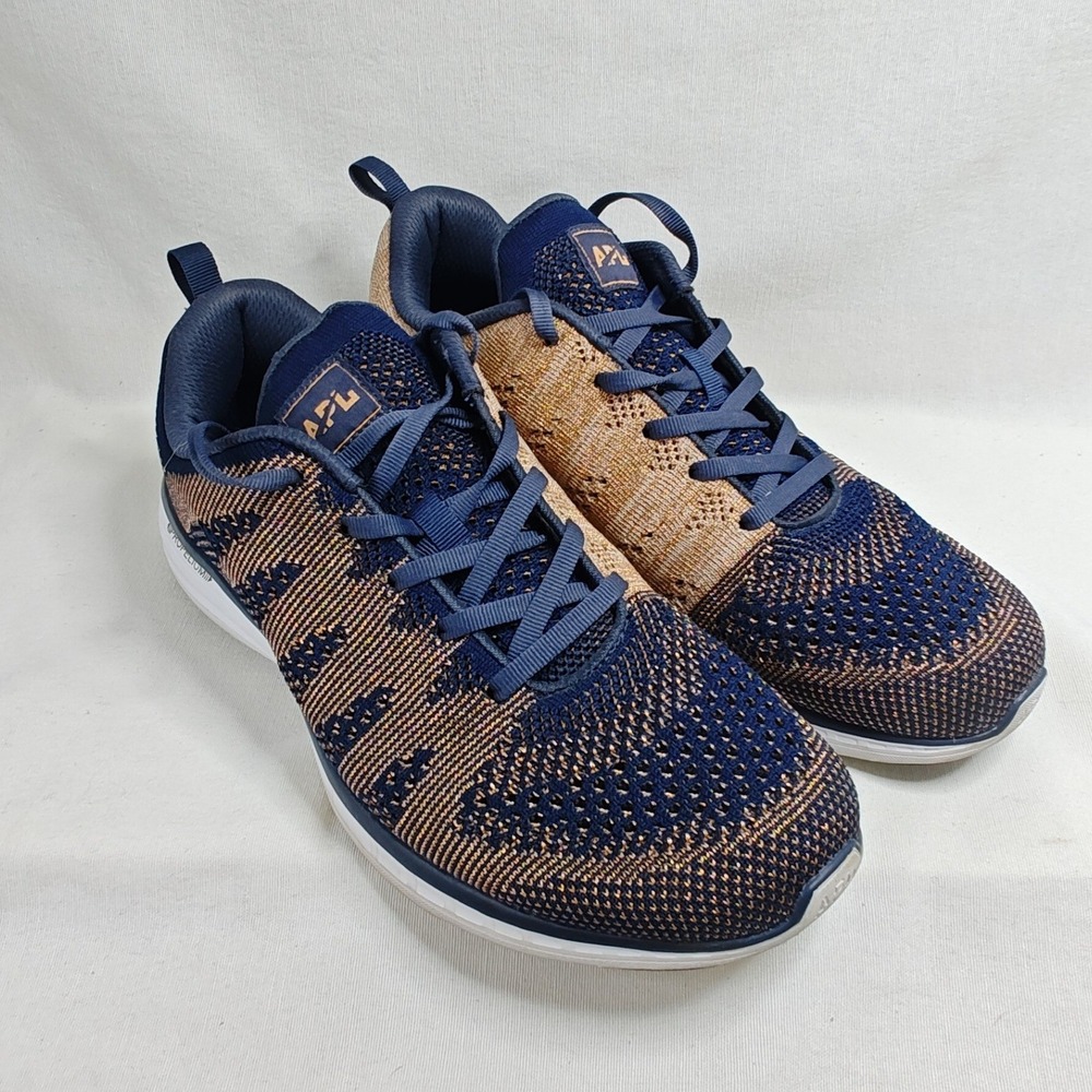 APL TechLoom Phantom Running Shoes Size 9.5 Blue Pink‎ Knit Propelium Sneakers